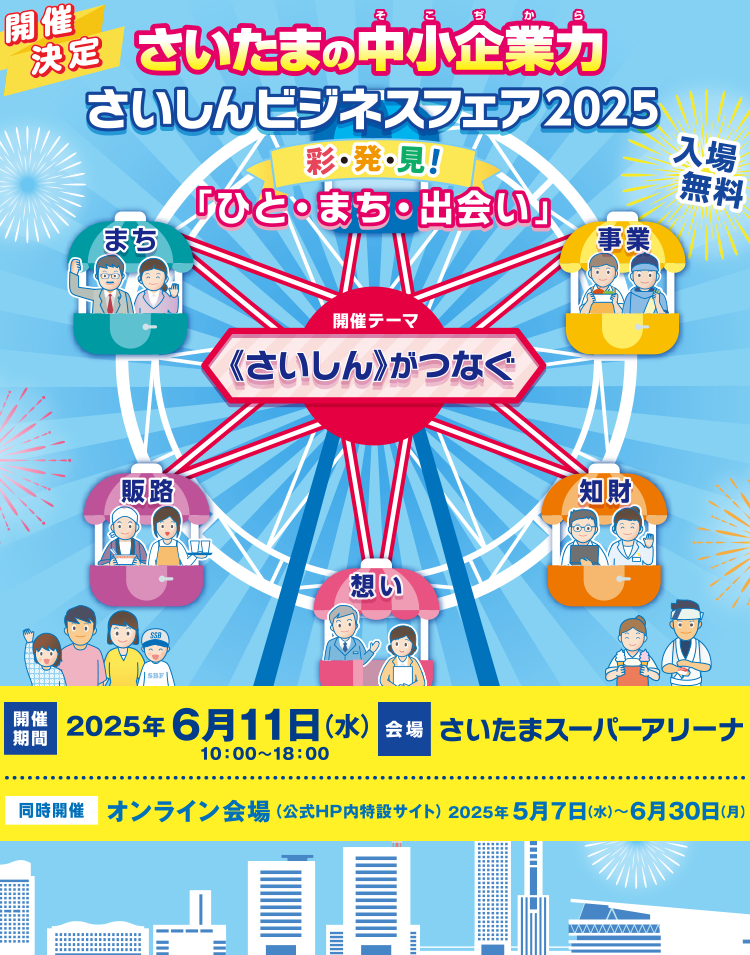 さいたまの中小企業力 さいしんビジネスフェア2025 彩・発・見！ 「ひと・まち・出会い」